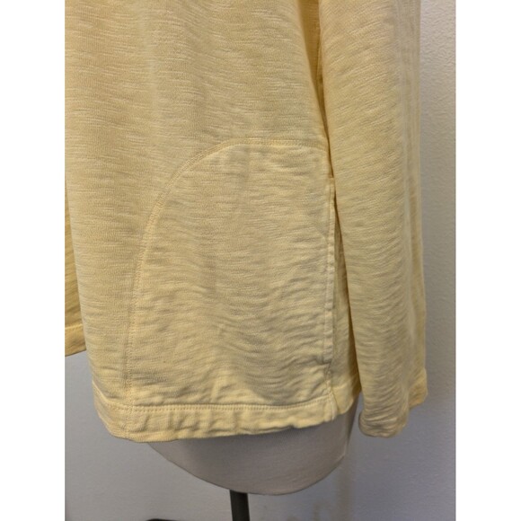 Orvis Butter Yellow 1/4 Zip Pullover 100% Cotton Sweater sz M Casual Preppy - Picture 6 of 10